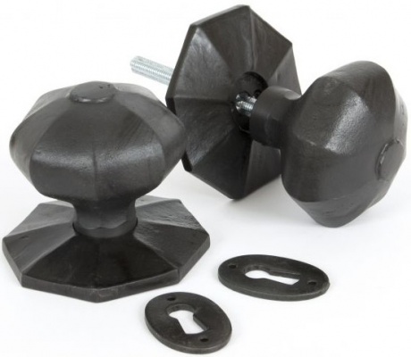 Octagonal Mortice/Rim Door Knob Set